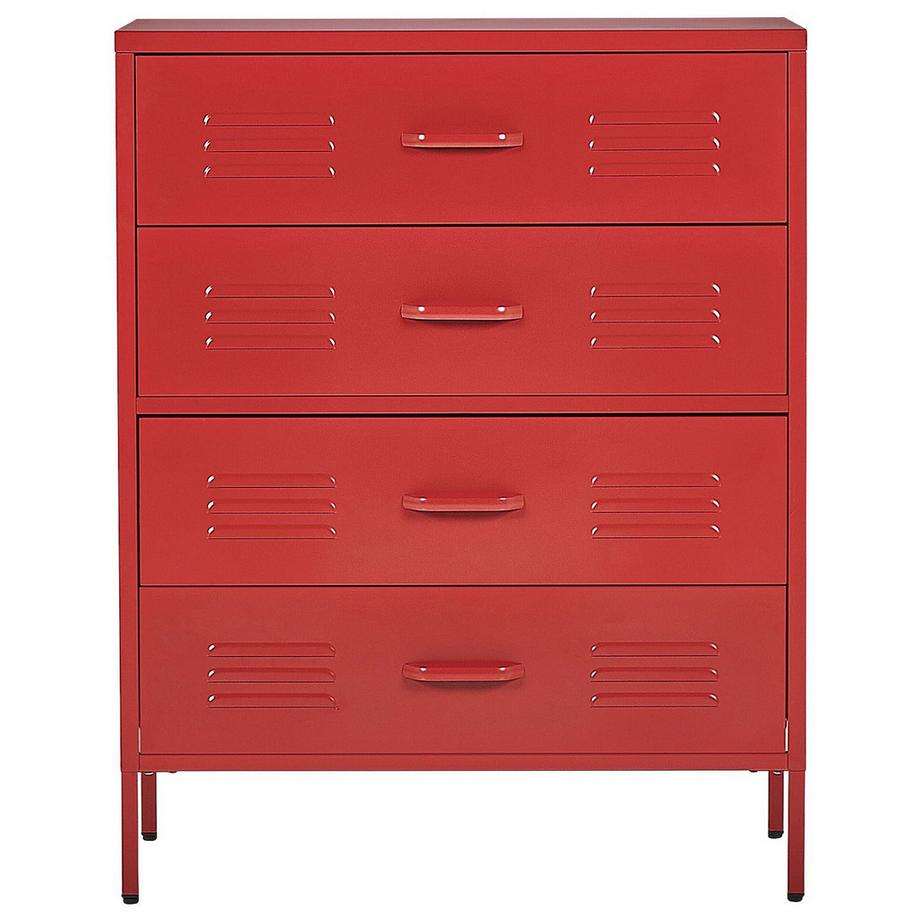 Beliani Meuble à tiroirs en Acier Moderne ENAGO  