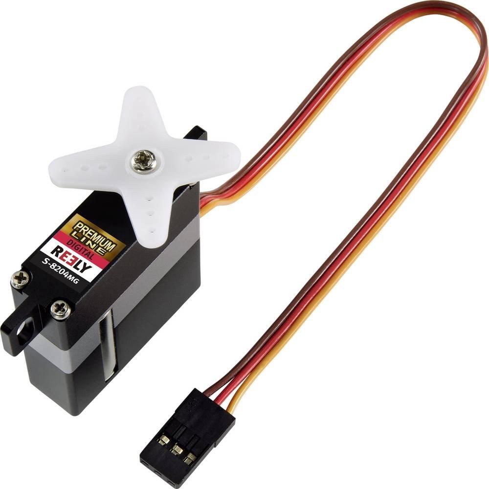 Reely  Midi Digital Servo S-8204MG, Metallgetriebe (Flugzeug Segelflugzeug) 