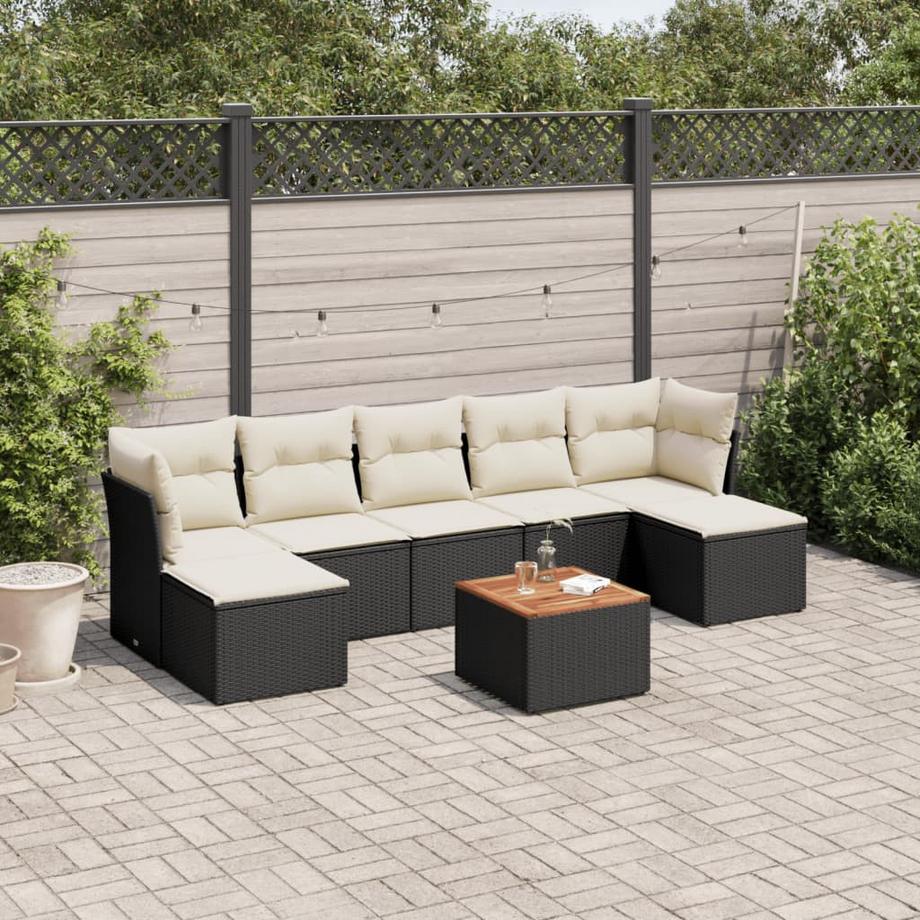 VidaXL set divano da giardino Polirattan  