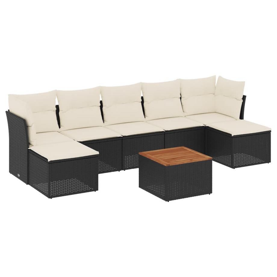 set divano da giardino Polirattan