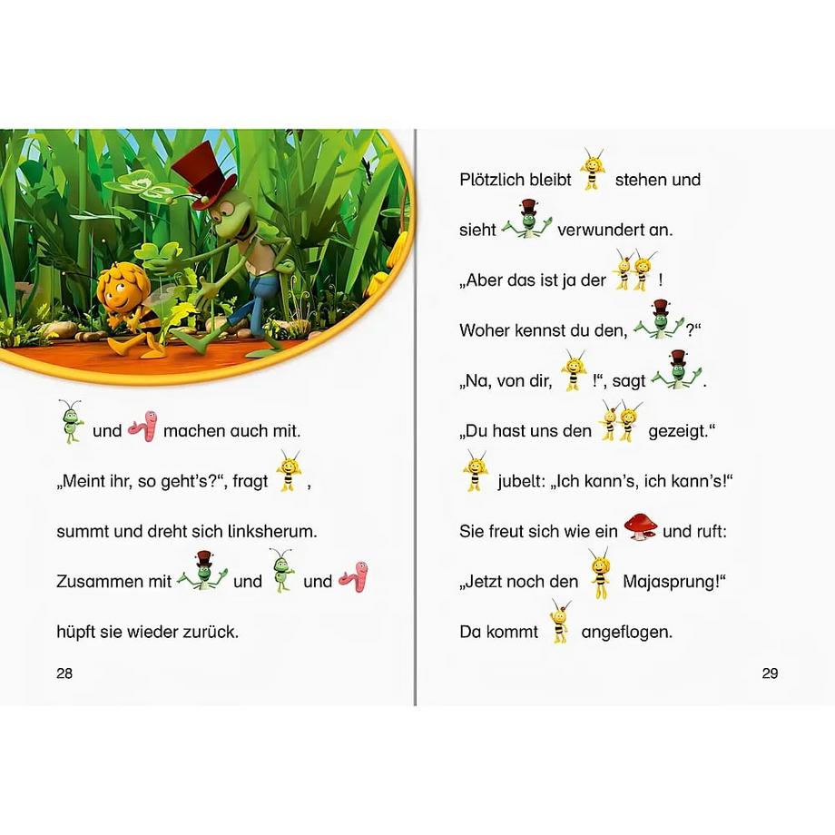 Die Biene Maja: Der Bienentanz - Zum Lesenlernen X Couverture rigide 