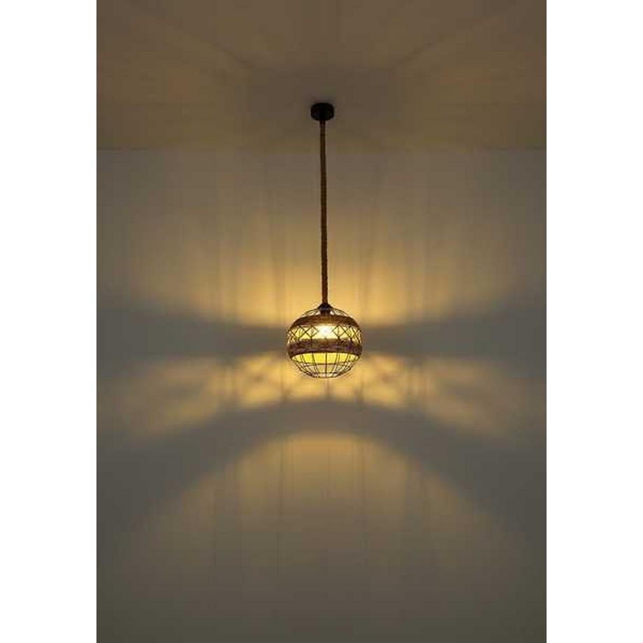 mutoni Lampe à suspension Ulleu métal noir 1xE27  