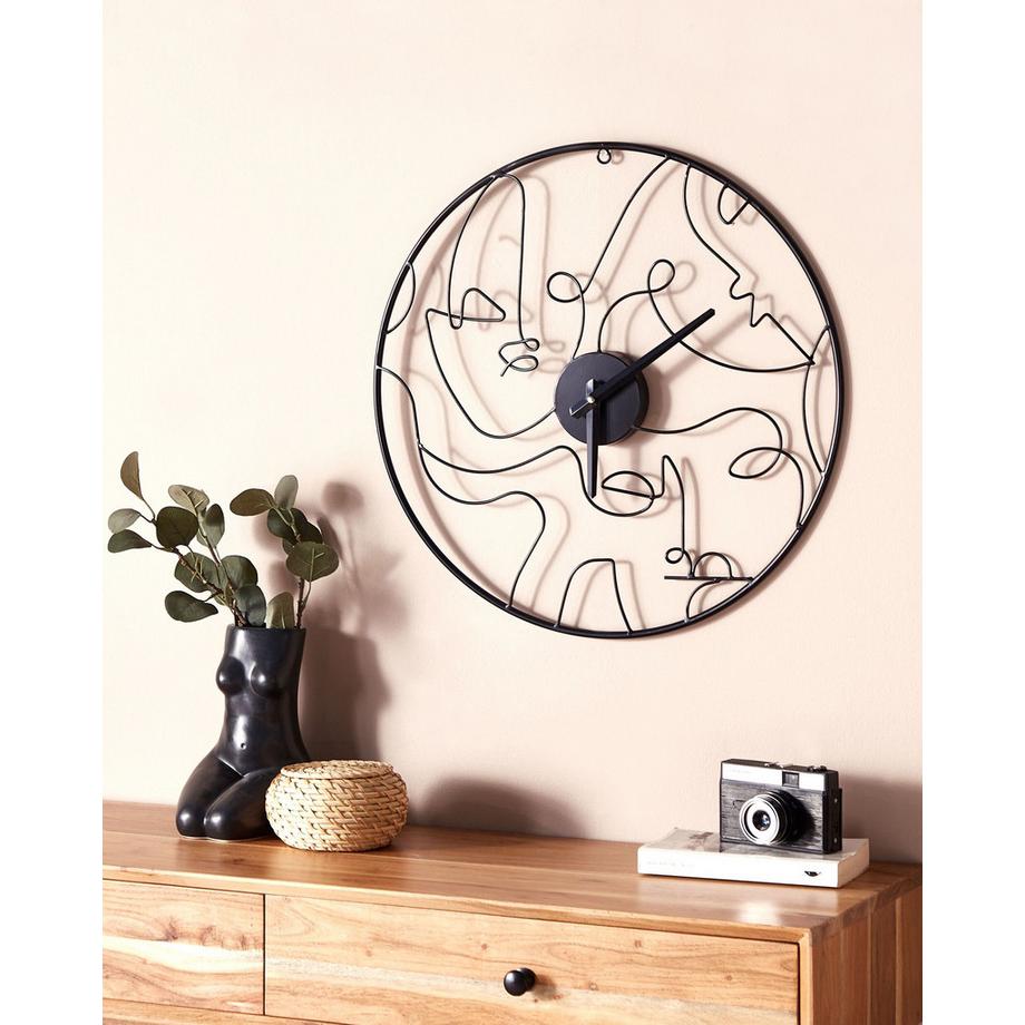 Beliani Orologio da parete en Ferro Moderno MENTON  