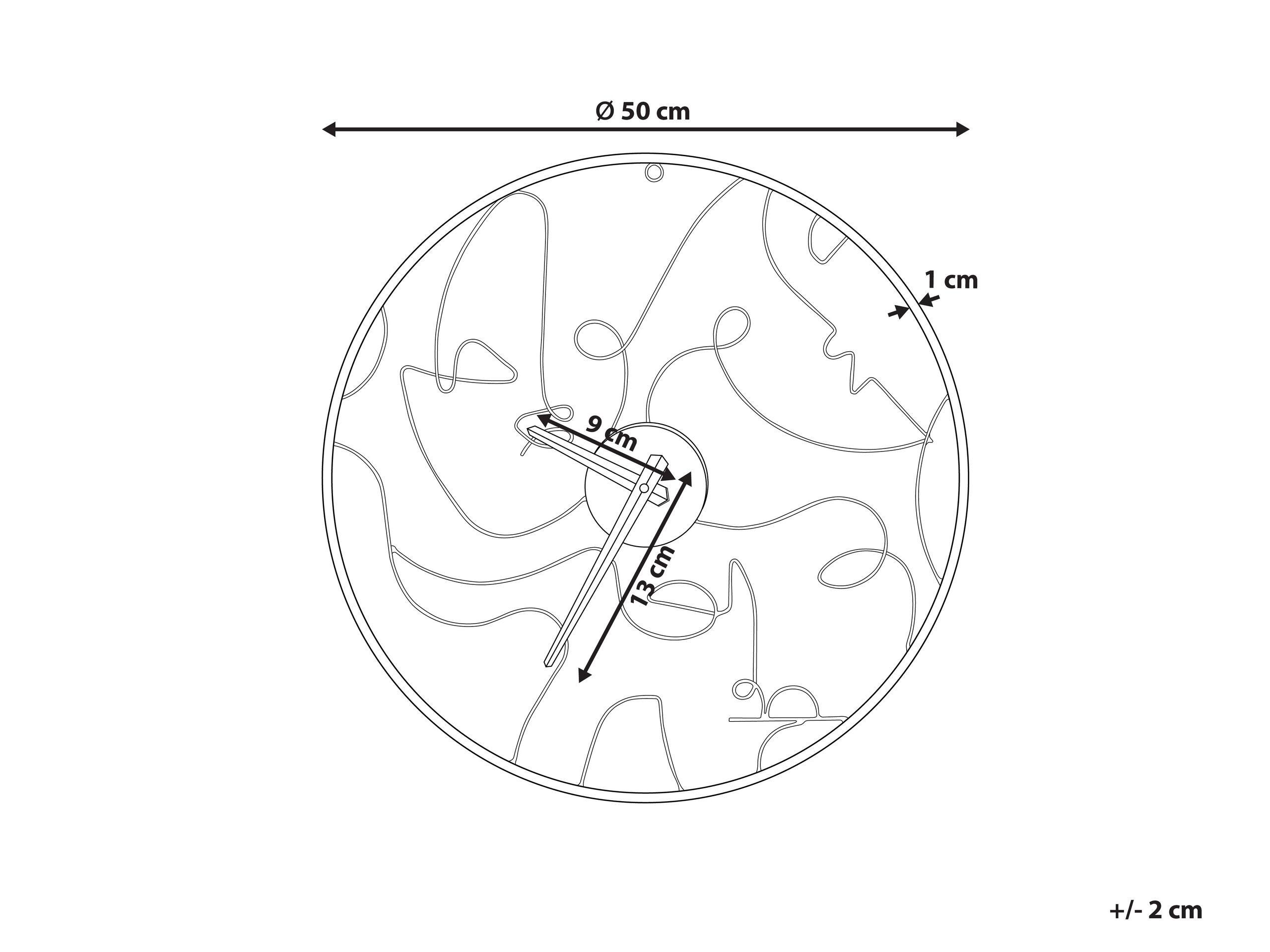 Beliani Horloge murale en Métal Moderne MENTON  