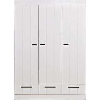 mutoni Armadio Connect 3 ante 3 cassetti Pine White (FSC)  