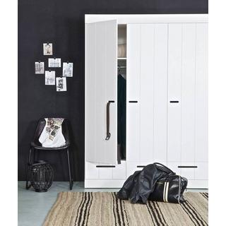 mutoni Armadio Connect 3 ante 3 cassetti Pine White (FSC)  