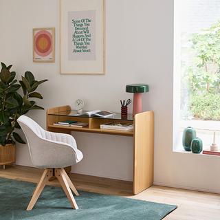 La Redoute Intérieurs Bureau plateau verre trempé  