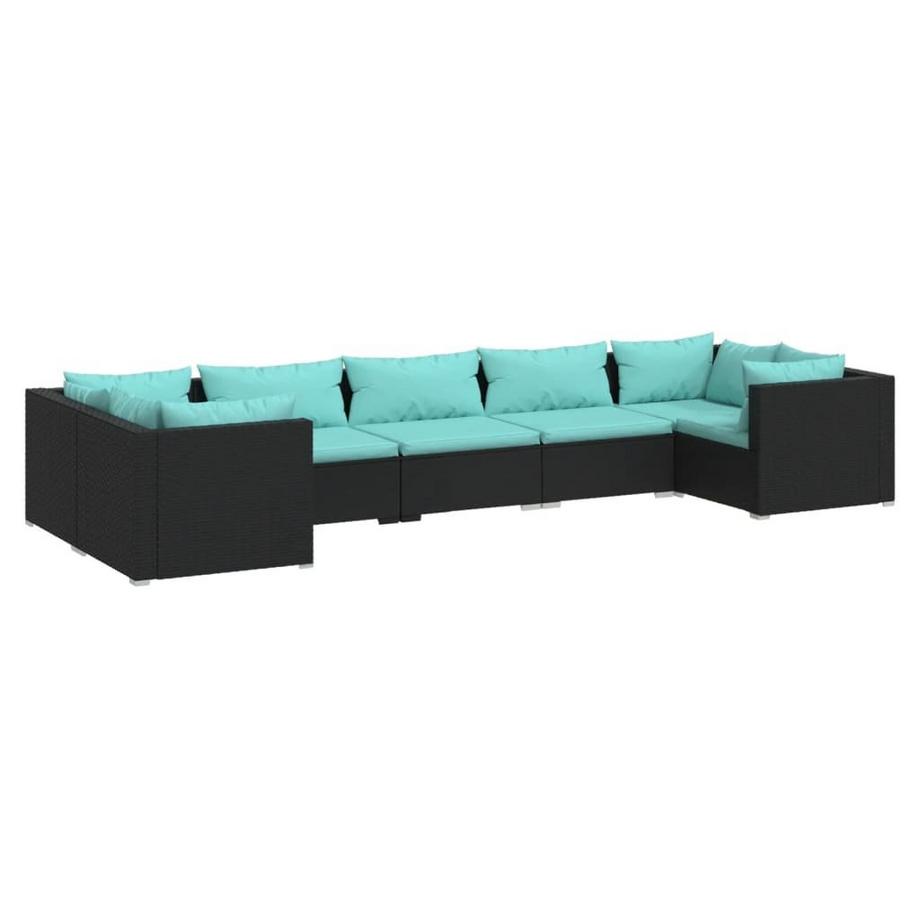 Garten-lounge-set poly-rattan