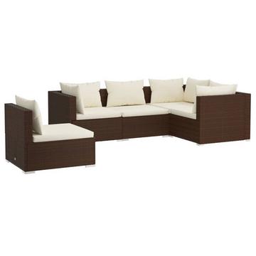 Garten-lounge-set poly-rattan