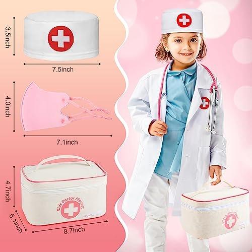 Activity-board  Mallette de médecin pour enfants, mallette de médecin pour enfants, jouet en bois avec stéthoscope, jeu de rôle pour enfants 