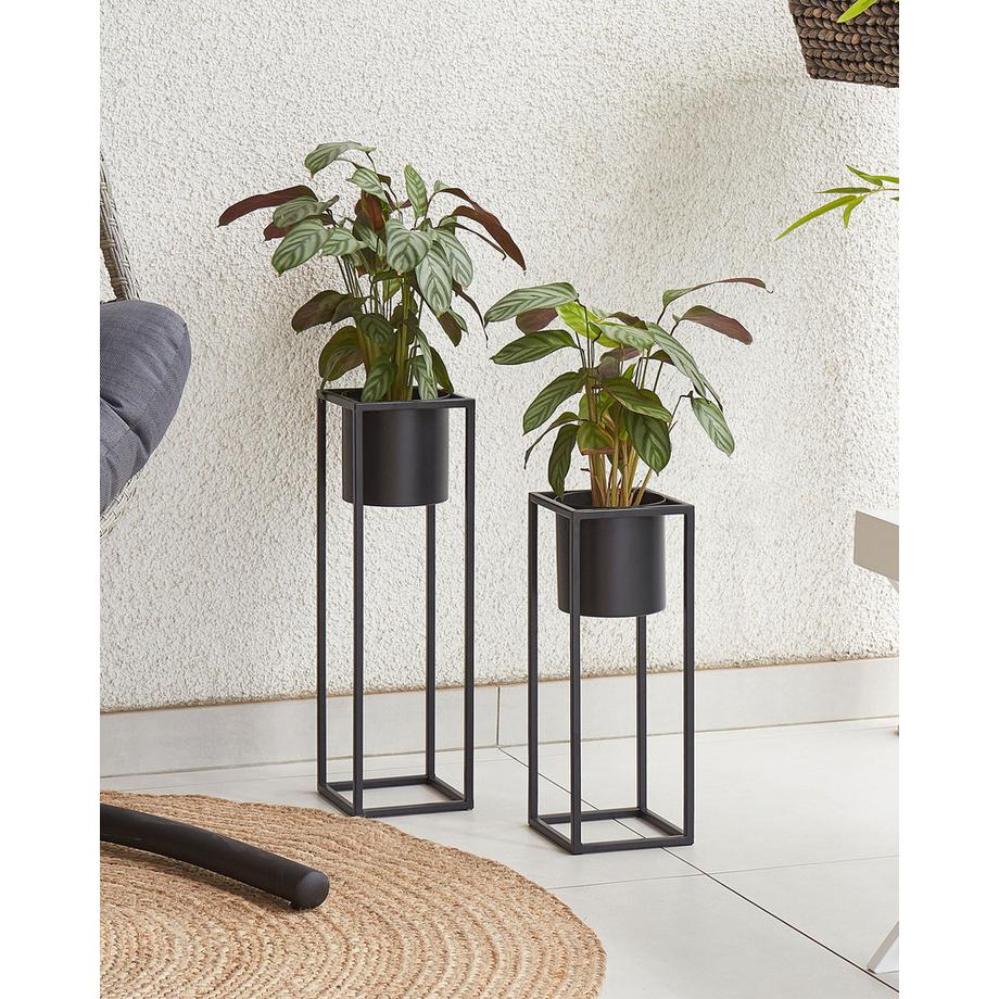 Beliani Vaso per piante rialzato en Ferro  IDRA  