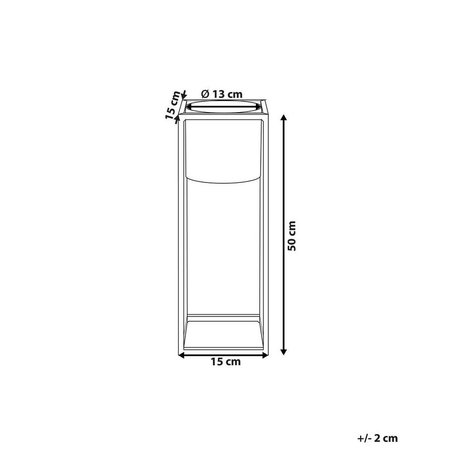 Beliani Vaso per piante rialzato en Ferro  IDRA  