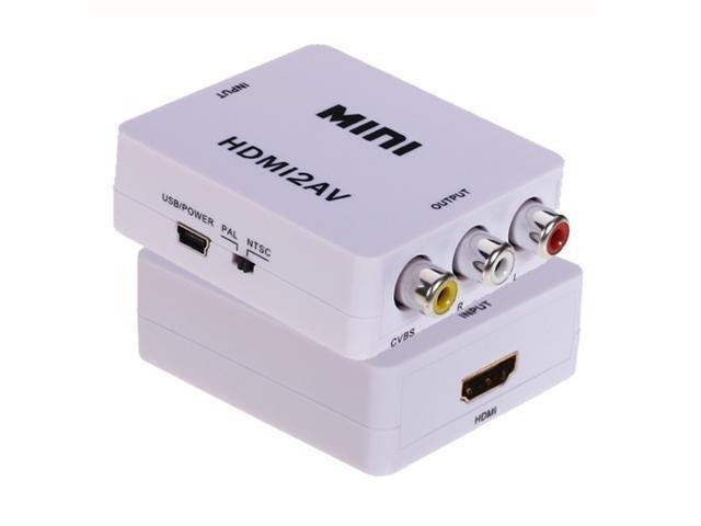 eStore  HDMI-zu-AV-Videokonverter-Adapter – Weiß 