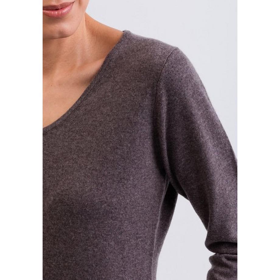 CASH-MERE.CH Pullover Cashmere Scollo a V  