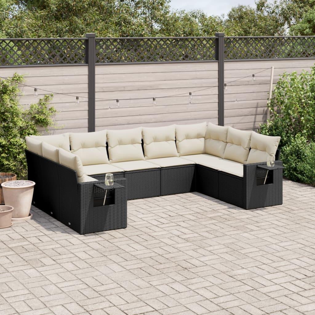 VidaXL set divano da giardino Polirattan  