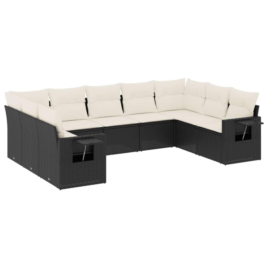 VidaXL set divano da giardino Polirattan  