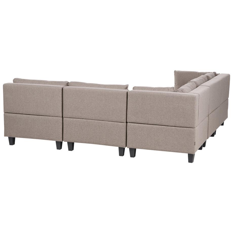 Beliani Canapé d'angle en Tissu  UNSTAD  