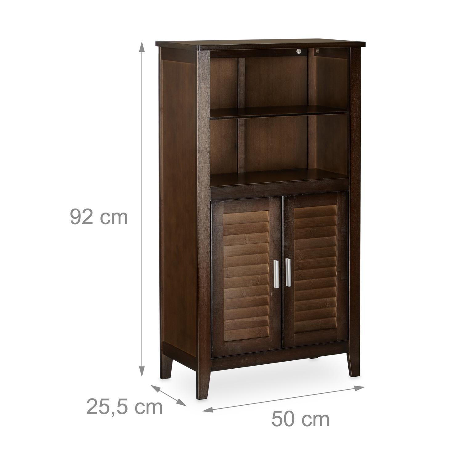 B2X Meuble de salle de bain marron foncé LAMELL  