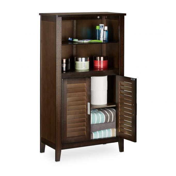 B2X Meuble de salle de bain marron foncé LAMELL  