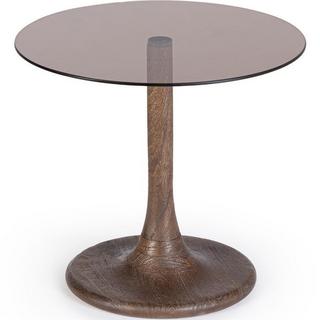 mutoni Table basse Aberdeen marron ronde 45  