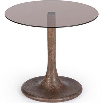 Table basse Aberdeen marron ronde 45