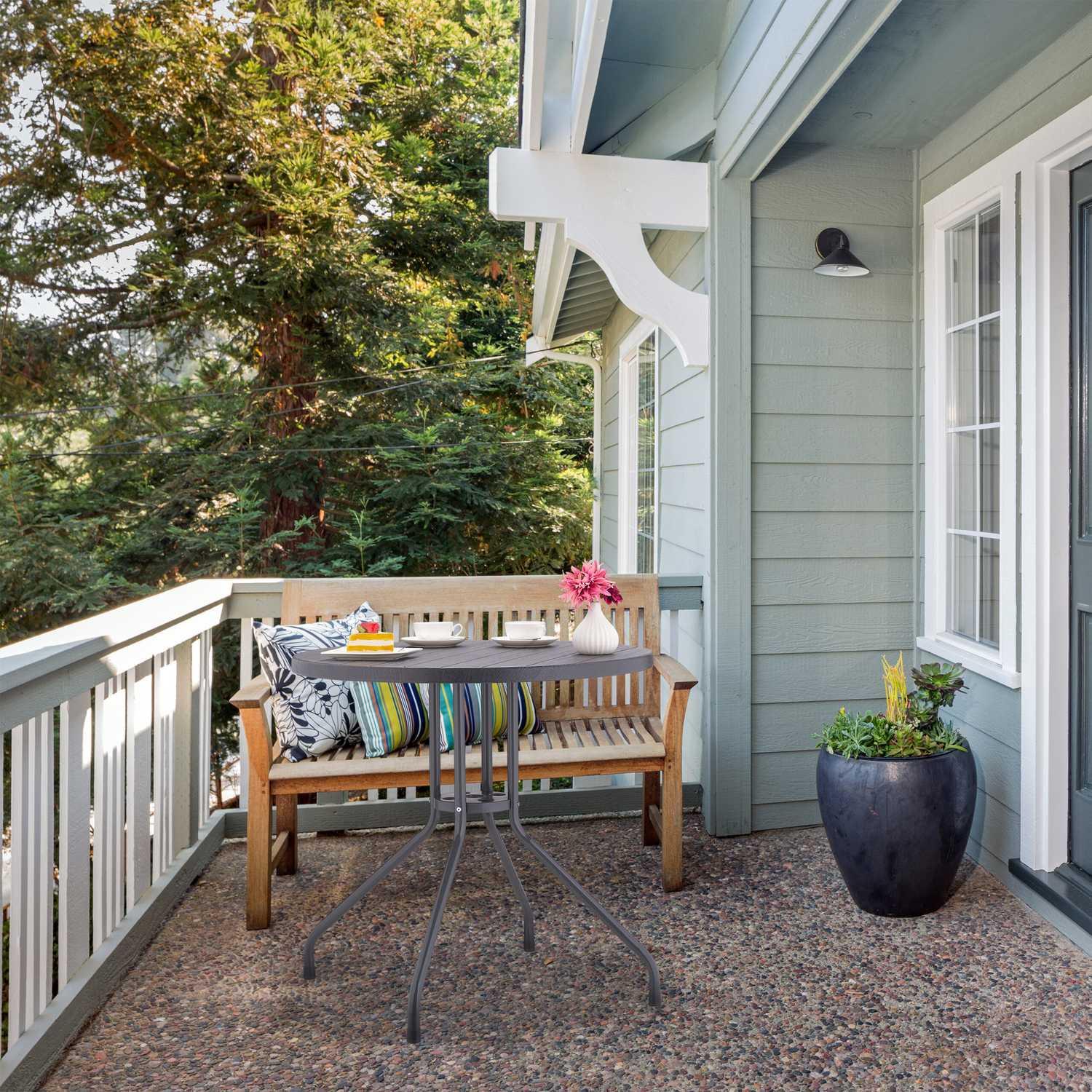 Northix Gartentisch iner Holzoptik  