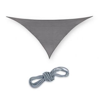 B2X Voile d'ombrage polyéthylène triangulaire gris  