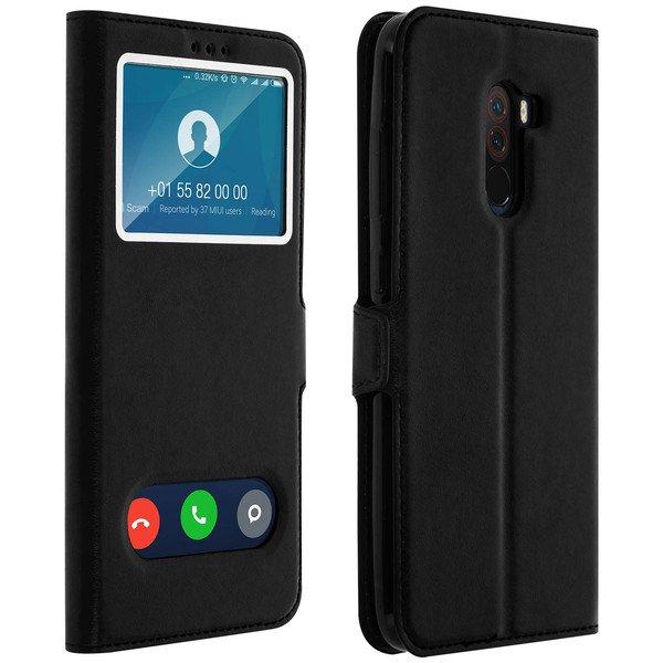 Avizar  Doppelfenster Cover Pocophone F1 Schwarz 