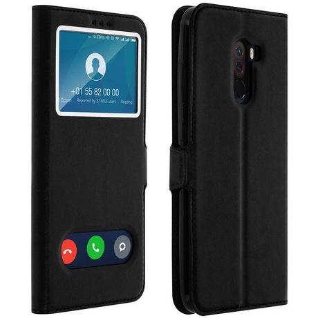 Avizar  Doppelfenster Cover Pocophone F1 Schwarz 