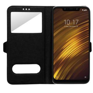 Avizar  Doppelfenster Cover Pocophone F1 Schwarz 