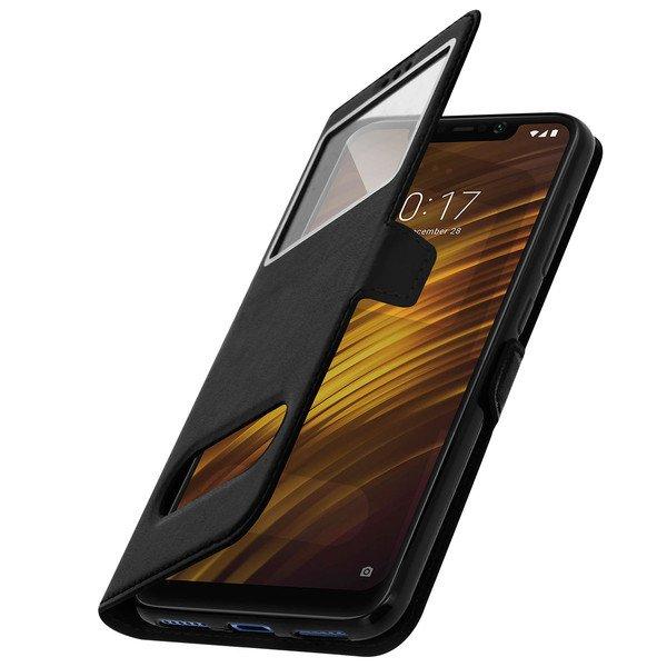 Avizar  Doppelfenster Cover Pocophone F1 Schwarz 