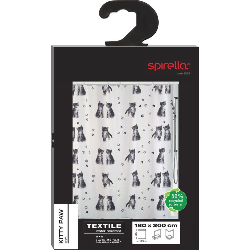 spirella Duschvorhang KITTY PAW Polyester  