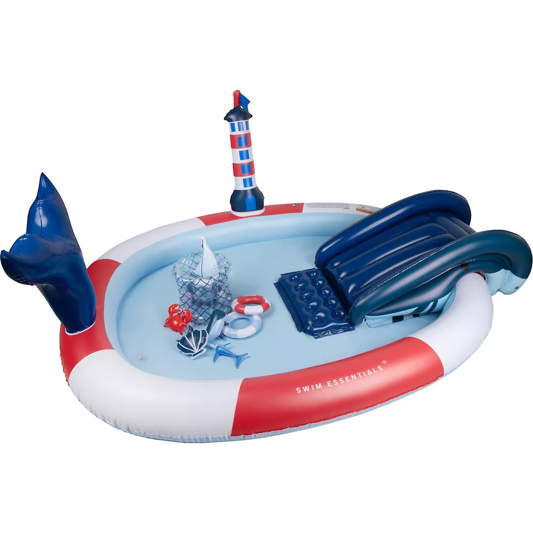 Swim Essentials - Kinderpool 210cm Whale Adventure, 210cm, Multicolor