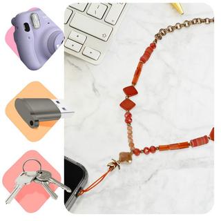 Avizar  Handyschmuck Heishi-Perlen Orange 