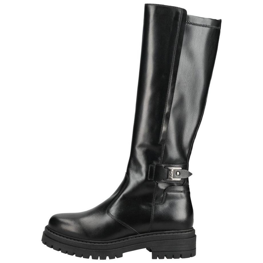 Nero Giardini Knielange Stiefel mit Schnalle und Plateausohle  
