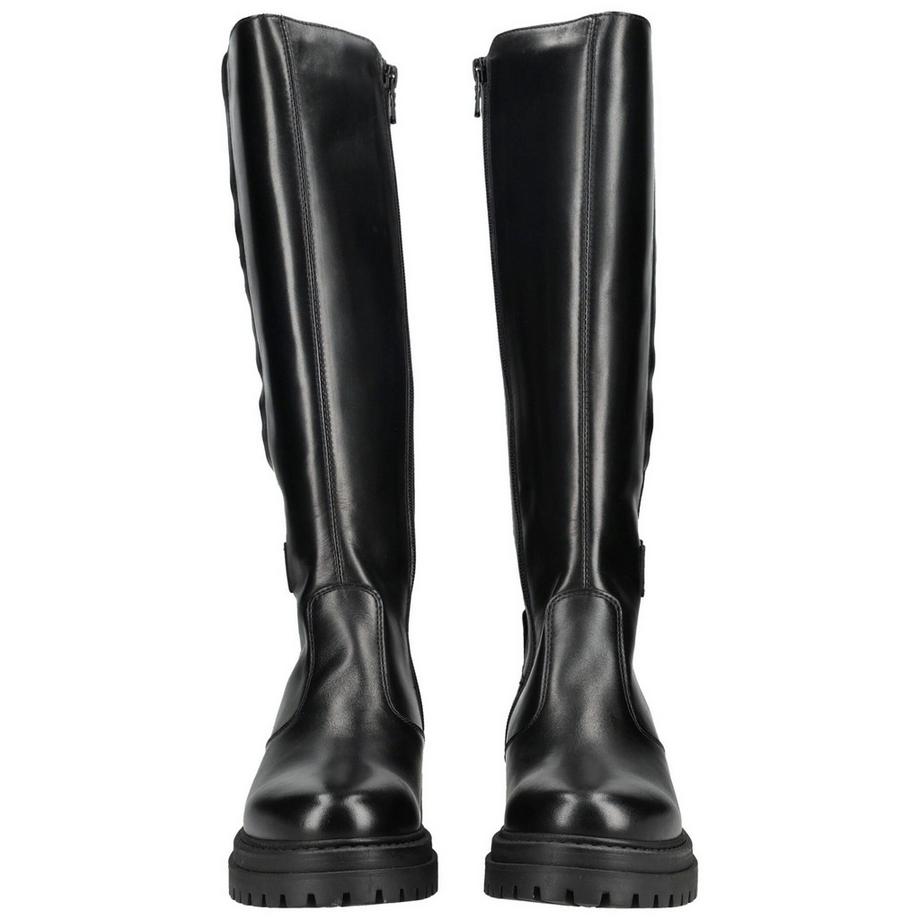 Nero Giardini Knielange Stiefel mit Schnalle und Plateausohle  