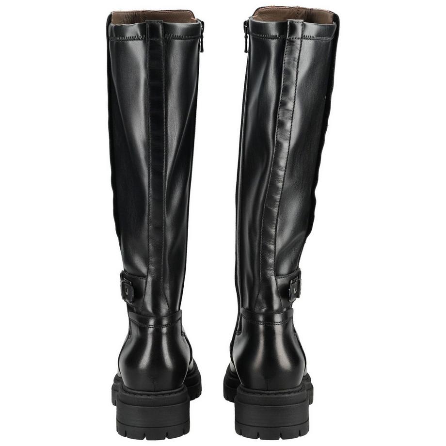 Nero Giardini Knielange Stiefel mit Schnalle und Plateausohle  
