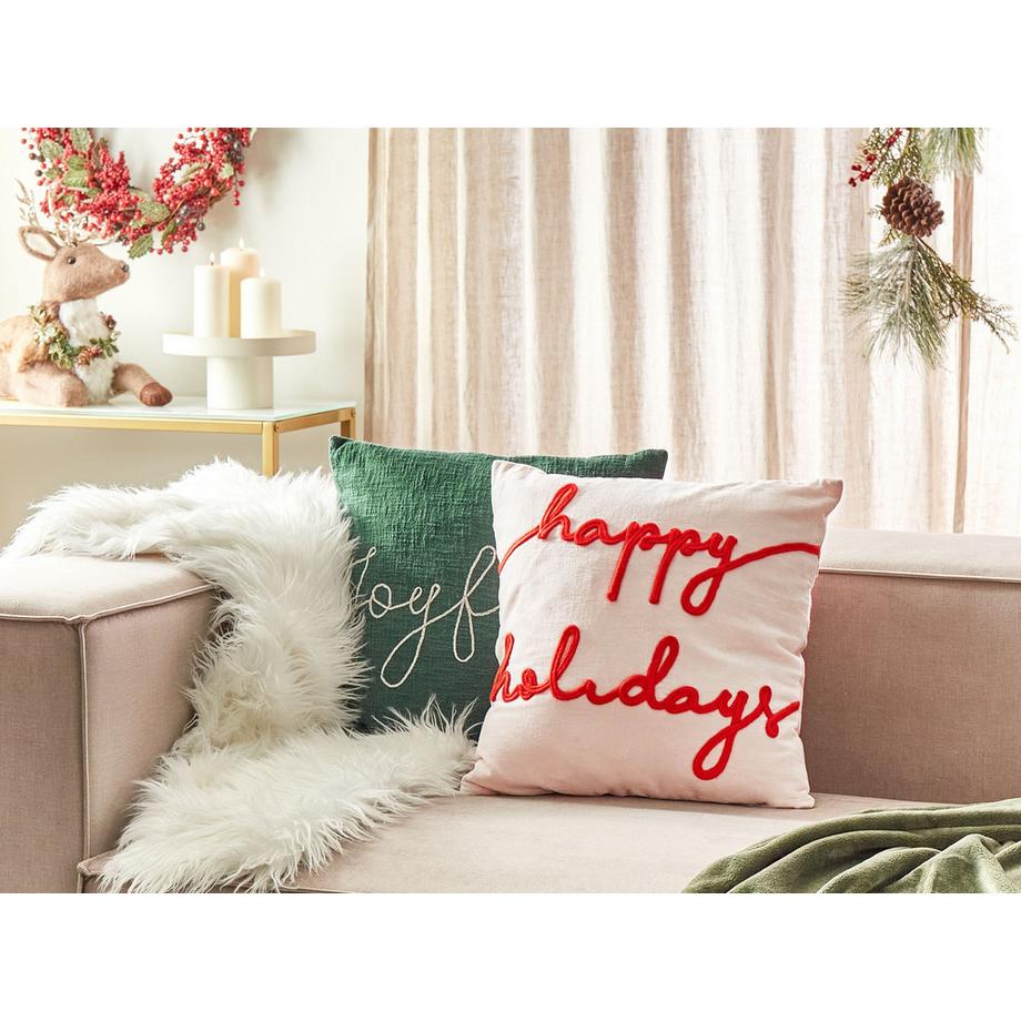 Beliani Coussin en Velours Moderne EXACUM  