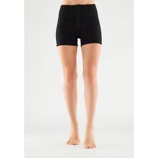 FREDDY  WR.UP® Push-up-Shorts mit hohem ausgefranstem Taillenbund und stückgefärbt aus Webstoff 