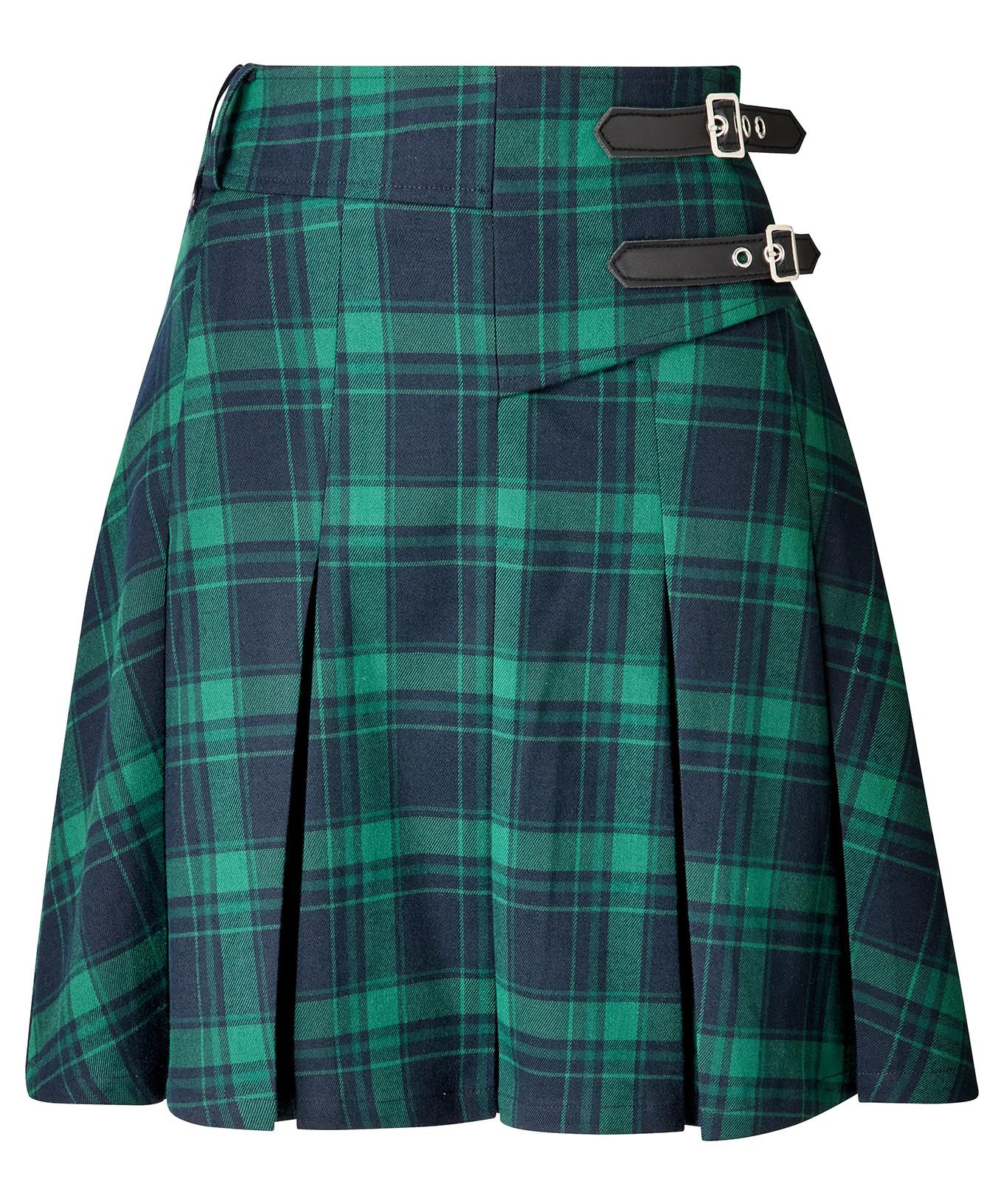 Joe Browns Tartan Karierter Faltenrock mit Schnalle  