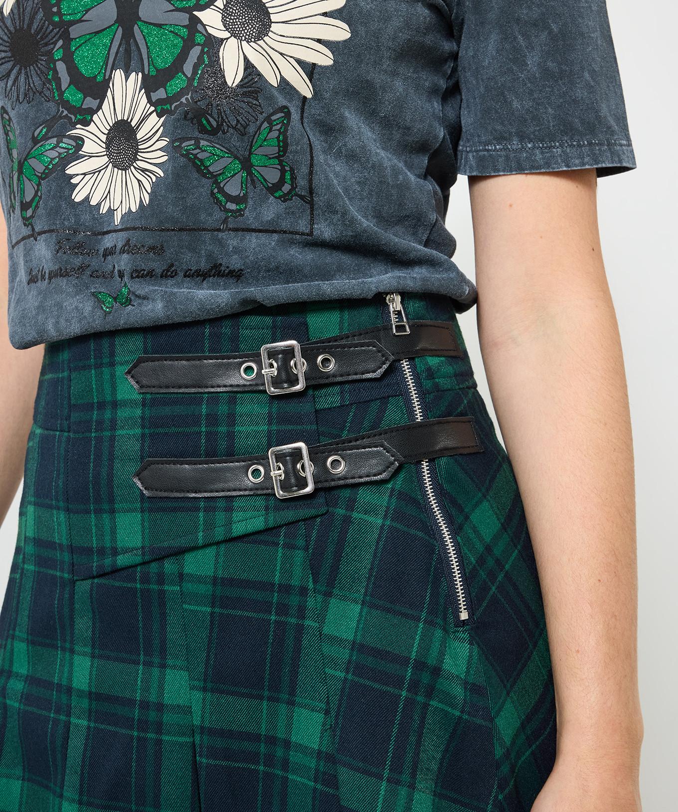 Joe Browns Tartan Karierter Faltenrock mit Schnalle  