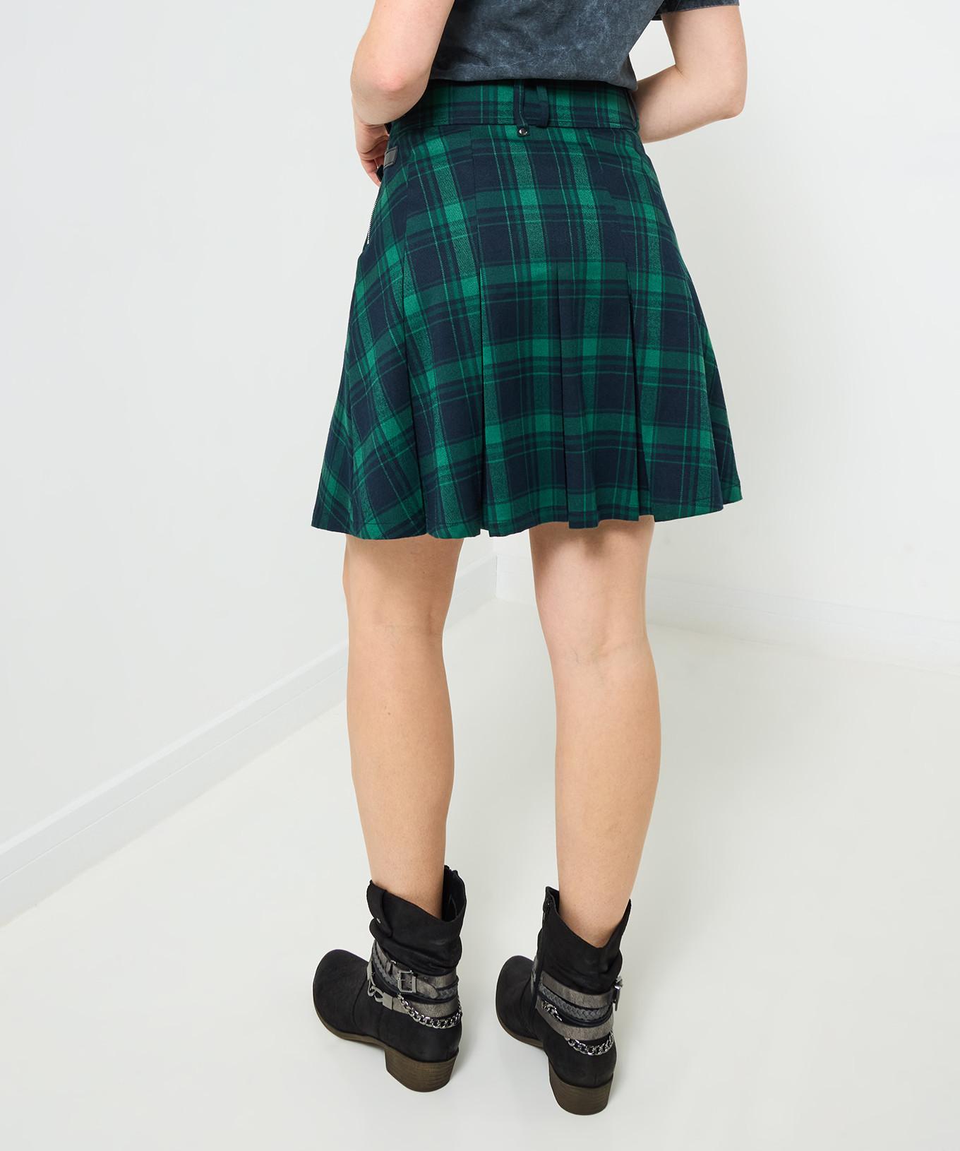Joe Browns Tartan Karierter Faltenrock mit Schnalle  