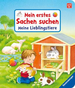 Mein erstes Sachen suchen: Meine Lieblingstiere Grimm, Sandra; Gruber, Denitza (Illustrationen) Gebundene Ausgabe 