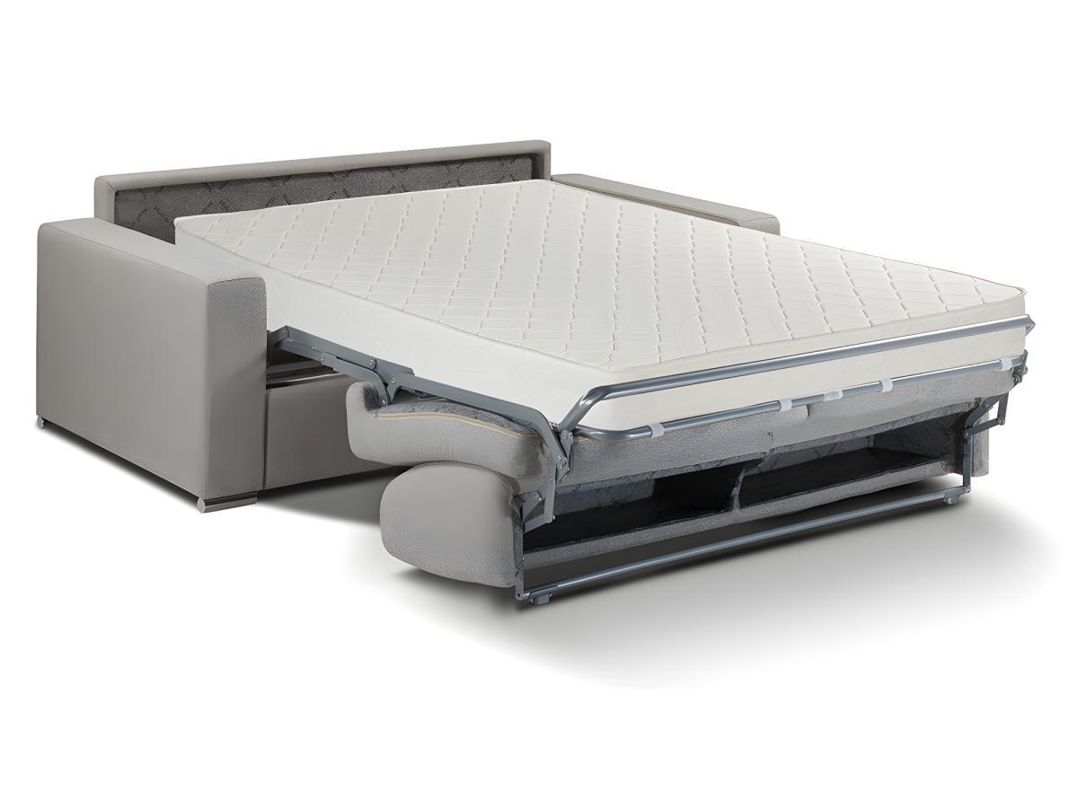 LINEA SOFA Schlafsofa mit Matratze 4Sitzer Stoff LiegeflächeMatratzenCALITO  