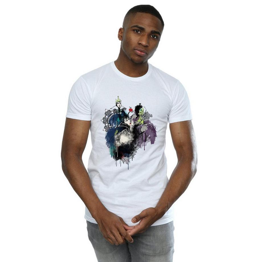 Disney Villains T-Shirt Aquarelle  
