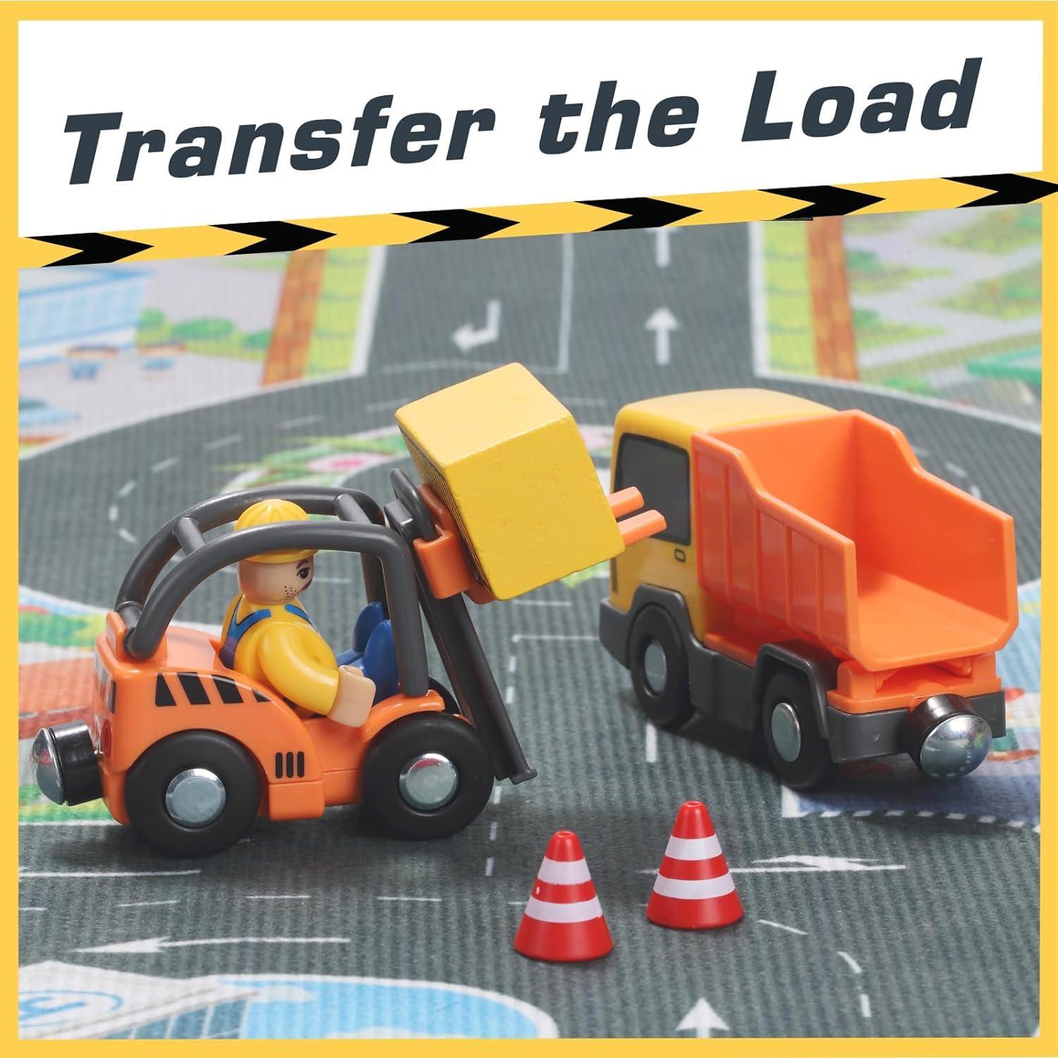 Activity-board  12er Pack Holzeisenbahn Elektrolokomotive, batteriebetriebener Lokomotivzug 