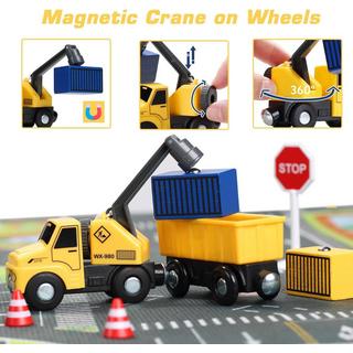 Activity-board  12er Pack Holzeisenbahn Elektrolokomotive, batteriebetriebener Lokomotivzug 