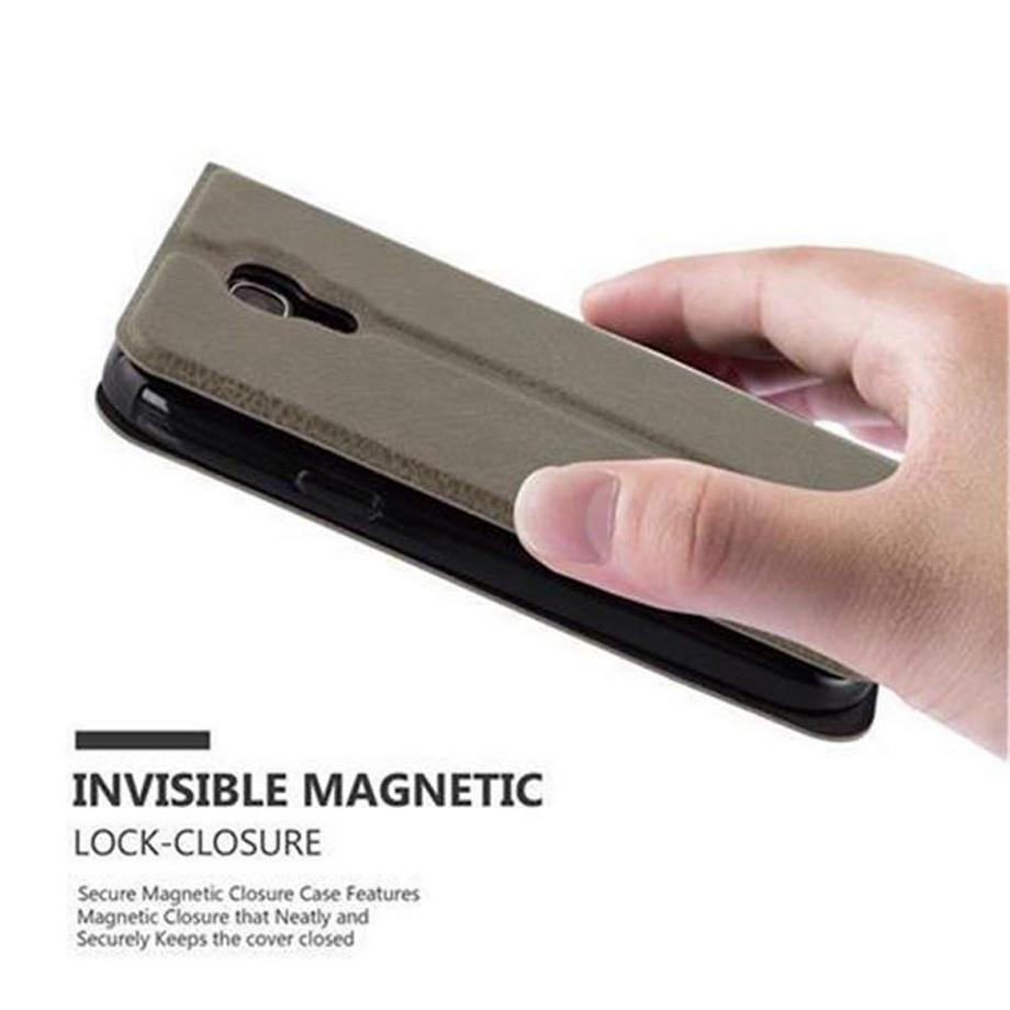 Cadorabo  Hülle für Samsung Galaxy S4 MINI Magnetverschluss, 2 Sichtfenstern 