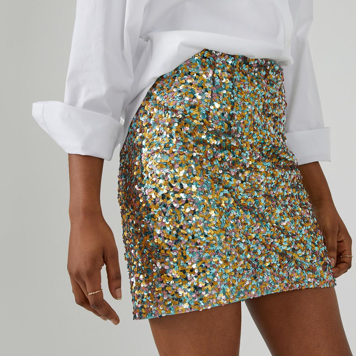 La Redoute Collections  Mini jupe à sequins 