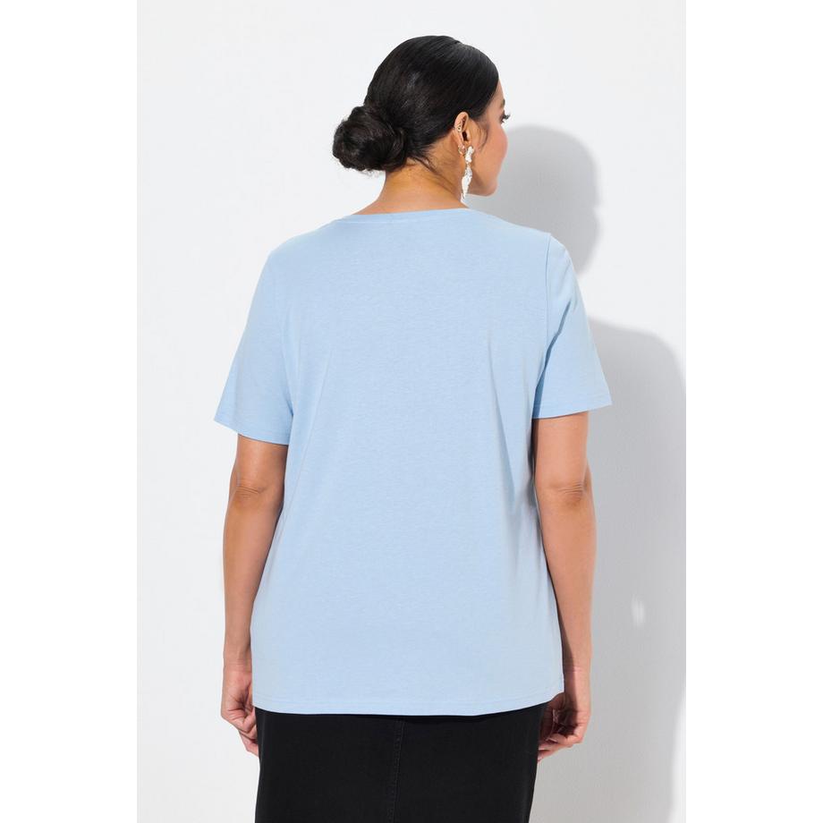 Ulla Popken Classic Modalmix Rundhals Halbarm T-Shirt  